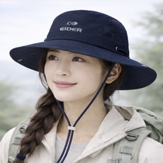 아이더 등산모자 버킷햇 남녀공용 캠핑 차양모자 자외선차단 여름모자, 네이비
