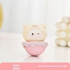 ANYOU 오뚜기 힐링 소품 사무실 책상 장식 위치 스트레스 해소 생일 선물, 1개, 강아지