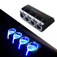 와인 USB 4구소켓 /시거잭소켓 멀티소켓, 4구, 1개