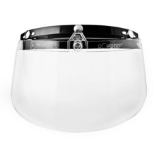 Raider 26-611-09 레이더 오픈 페이스 헬멧용 3 스냅 플립 쉴드 (투명)