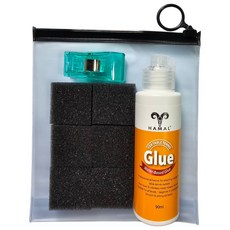 수성글루 러버접착제 하말 HAMAL 탁구라켓 탁구용품, 1세트, 90ml