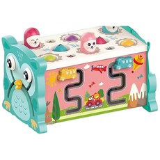 六面體八合一 早教益智玩具, 綠色, 粉色, 1個