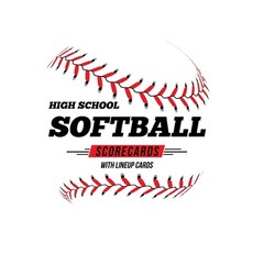 (영문도서) High School Softball Scorecards With Lineup Cards: 50 Scorecards For Baseball and Softball Paperback, Independently Published, English, 9781686606144