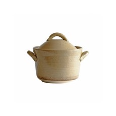 日式復古陶瓷砂鍋燉鍋湯鍋陶瓷鍋 - 導熱均勻，保溫性佳，輕鬆烹調美味料理, 1個, 黃色16cm