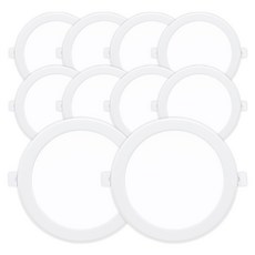 라인조명 LED 에코 6인치 다운라이트 (벌레유입방지/방습), 주광색(흰빛) 20W, 10개