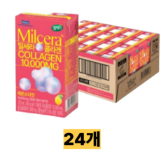 [셀렉스] 마시는 고함량콜라겐 밀크세라마이드 레몬소다맛24, 24개, 125ml