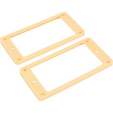 반워크스 험버커 링 플라스틱 경사형 상단 평평한 하단 험버커 픽업 커버 7x8.5mm 기타 픽업 프레임 에피폰 레스 폴 LP 스타일 일렉트릭 기, 4.5x6mm, 크림