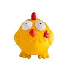 CHICHIPAWS 狗狗啾啾玩具 耐咬發聲 寵物磨牙玩具 多種造型可選, 球型雞, 1個