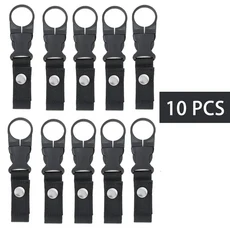 물병 홀더 클립 벨트 아웃도어 버클 웨빙 캐리비너, 1세트, BK-10PCS