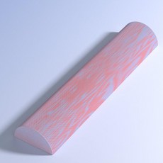 밸런스 요가 폼 롤러 반원 블록 벽돌 허리 재활 운동, 1개, 1cm, 카모플라주 핑크+블루 45x6.3cm