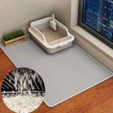 고양이 화장실 매트 반려묘매트 고양이모래발판, 화장실매트(소형30X45)블랙