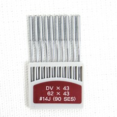 오렌지미싱 오렌지 DVx43 공업용 삼봉 재봉틀바늘 커버스티치 미싱바늘, 1개