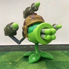 植物大戰僵尸玩具 正版植物大戰僵尸玩具大號七孔加特林機豌豆射手可發射巨人僵尸, 1個, 加特林机枪豌豆+9子弹