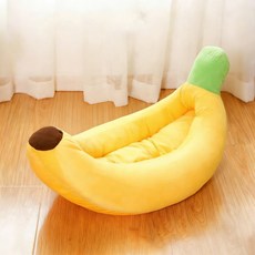 貓咪狗狗香蕉窩船型寵物窩暖和香蕉窩寵物墊棉窩貓窩睡墊寵物窩批, 1個, 香蕉船狗狗貓貓窩