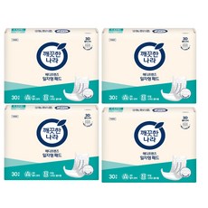 깨끗한나라 메디프렌즈 일자형패드 30개입 4팩, 일자형, 4세트