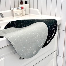 뽀담 모던테라조 규조토 발매트 6color / 빠른흡수 주방 욕실 거실 포인트 인테리어 매트, 로즈 브라운, M(40x60), 1개