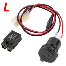 오토바이 왼쪽 및 오른쪽 카메라 핸드폰 USB 650 VERSYS 액세서리 고속 충전기, Left