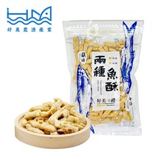 好美農漁產 兩種魚酥 原味 山葵口味 雙重美味選擇 海鮮零食, 1個, 150g