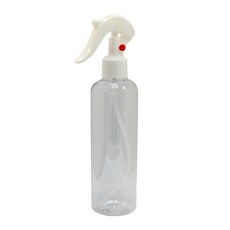 千稷 260mL透明圓肩PET噴霧瓶, 1個, 透明噴霧瓶搭白色24牙噴槍