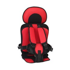 HAIMINGJUN 카시트 쿠션 지원 여행 하네스 시트 자동차 쿠션, 72cmx26cm, 1개, 빨간색