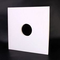 LP판 레코드판 종이 엘피 구멍 케이스 50장 7인치, 12인치 구멍 있는 화이트 하드카드지, 기본 모델명/품번