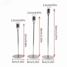 기념일 메탈 캔들 홀더 빈티지 우아한 촛대 사용이 스탠드 웨딩 장식, 1개