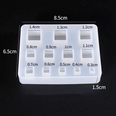 스키 튜닝 바이스 튜닝브래킷 고정틀 화이트 작업 받침대 1개, G. 12칸 작은 정육면체