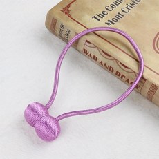 커튼 끈 자석 커튼고정 마그네틱 고정끈 커튼자석, 2개, 퍼플