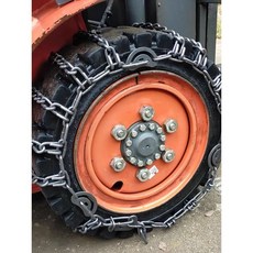 지게차 스노우 체인 중장비 세트 미끄럼방지 눈길 쇠사슬, 굵기 6.50 10, 1개