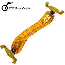 JYC Music Center 小提琴肩托 人體工學設計 可調節角度 提升共鳴, 淺色虎紋, 1個