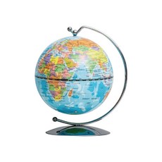 SkyGlobe 3.75吋線弧地球儀-共4款《WUZ屋子》行政圖 衛星圖 黑色灰色球體 居家擺飾 教學, 行政