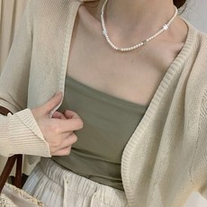 후암마켓 여성 시스루 긴팔 오픈 여름 니트 볼레로 가디건
