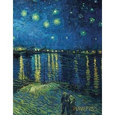 (영문도서) Van Gogh Art Planner 2025: Starry Night Over the Rhone Organizer Calendar Year... Paperback, Semsoli, English, 9781965994146