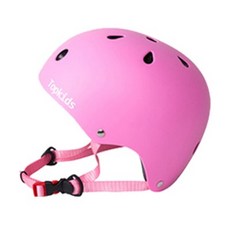 탑키즈 어린이 안전모 헬멧 블루/ 핑크, 핑크(무광), 1개