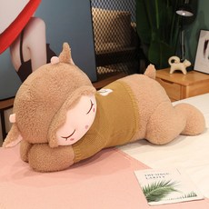 巨大趴趴羊公仔抱枕可愛小羊熊玩偶羊駝毛絨玩具男女生睡覺布娃娃, 1個