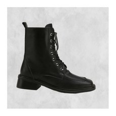 솔트앤초콜릿 [리퍼브] 스퀘어 토 레이스업 앵클부츠 412246020 (4cms) 217397