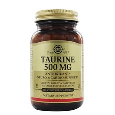 솔가 타우린 500mg 100정 (식물성캡슐) Solgar Taurine 100 vegetable capsules, 1개