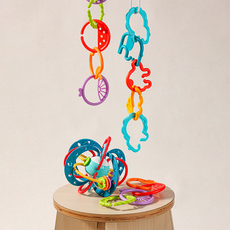 말랑베이비 고리 장난감 손감각 발달 치발기, 말랑고리 후르츠링 [1세트], 1세트, 후르츠링, 본품