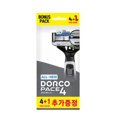 도루코 ALL NEW 페이스4 4중날 일회용 면도기 5p x 4개(총 20개), 5개입, 4개