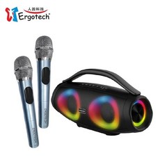 Ergotech KS50人因科技 160瓦超重低音行動K歌轟天劇場(藍芽音箱/露營無線麥克風), KS50
