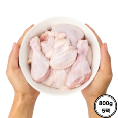 [닭친자들] 닭 절단육 냉동, 800g, 5개