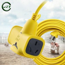 JZT 電動車充電延長線 排插板, 1個, 5m,3插位 A70七孔, 5m