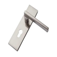 화장실 방 방문 문고리 교체용 은색 A형 손잡이 키 포함, 10. 청동 알루미늄 키 없음