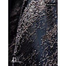 패브릭원단 가을과 겨울 의류 섬유로 만든 추상 불규칙한 입체 곡물 패턴 자카드 질감 직물, Black Coffee 색상, 1개