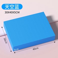 TPE瑜珈磚 40*30*5cm 櫻花粉, 1個, 中號★天空藍【40*30*5cm】,50mm【健腹/臥推/運動健身通用】, 天空藍