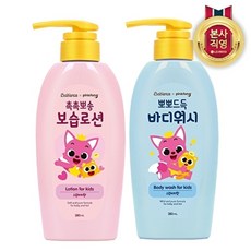 LG생활건강 베비언스 핑크퐁 키즈전용 바디세트: 워시+보습, 1세트, 기타, 380ml