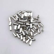 50pcs 자전거 브레이크 시프터 케이블 팁 5MM 브레이크 라인 변속기 시프트 내부 와이어 엔드 캡 팁 크림프 MTB 자전거 액세서리, Aluminum