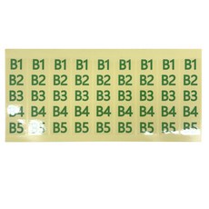 한국소방자재 계단통로 유도등 층표시 스티커, 혼합색상, 1개, B1~B5층