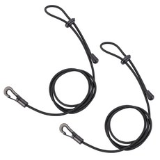 카약 패들 목줄 세트 카누 카약 패들 목줄 카누 안전 랜야드 끈끈, Black