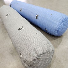 쭈앙 (커버) 시어서커 여름 사탕베게 커버 안고자는베개 커버 롱캔디 커버 캔디베개 사탕쿠션 커버, 해피독블루